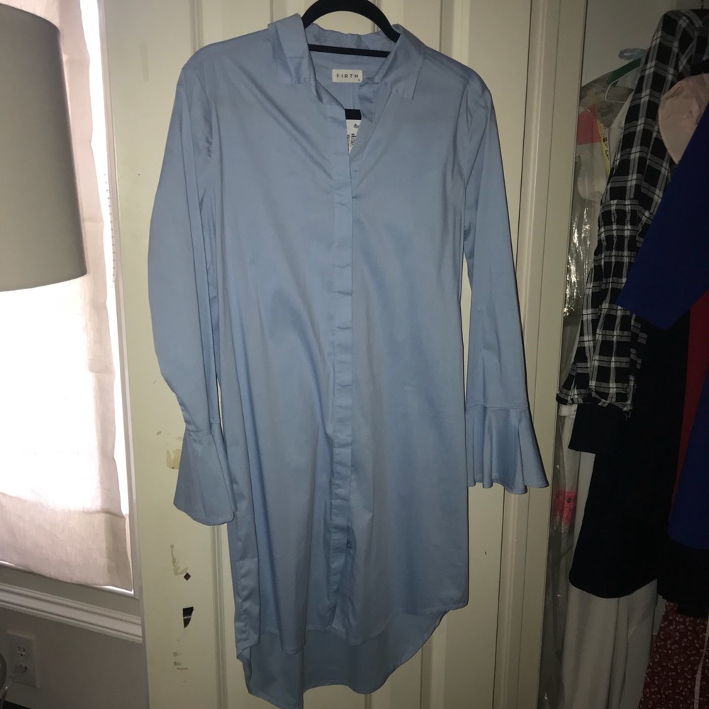 Firth long sleeve button down dress